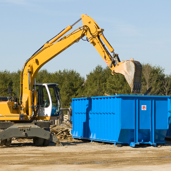 can i rent a residential dumpster for a construction project in Buckeye Michigan